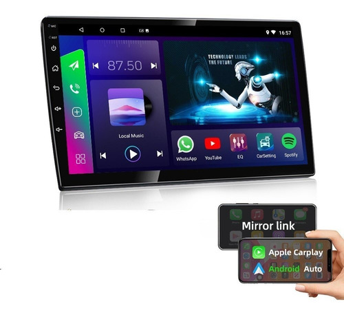 Stereo Multimedia 10¨ Android 9.1 1+16g Carplay Auto Android