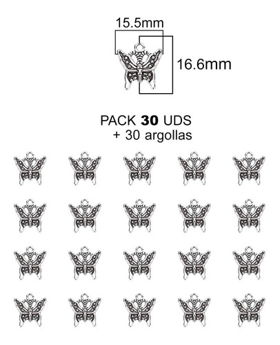 Lote Dije Mariposa - Bisutería 