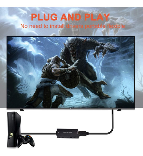 Adaptador Convertidor Y.d.f De Xbox 360 A Hdmi, 720p / 10...