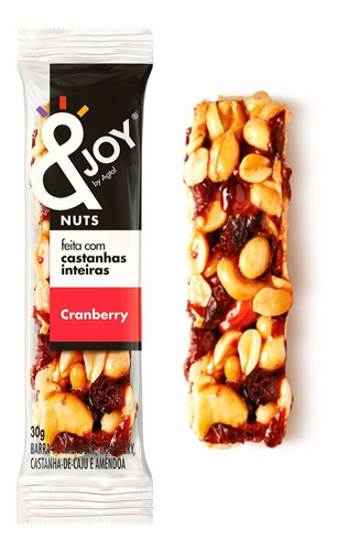 Barrinha Mixed Nuts &joy Agtal Cranberry Caixa 12 X 30g