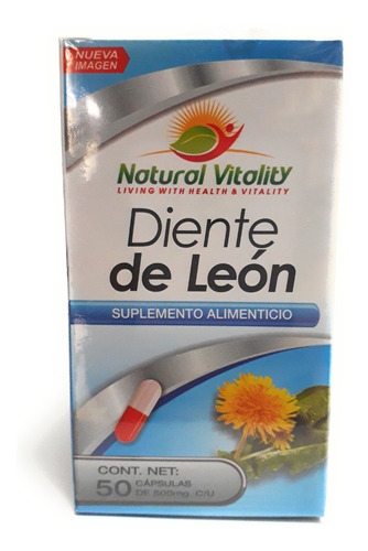 Diente De Leon Natural Vitality 50 Cap Envio Full