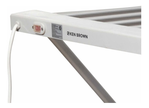 Tendedero Eléctrico Ken Brown Ht800 8 Barras De Aluminio 70w Color Blanco