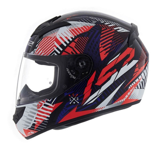 Casco Moto Ls2 352 Tribal Red White Blue 2020 En Devotobikes