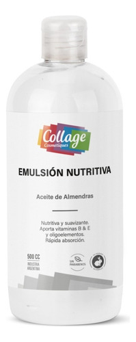  Emulsion Nutritiva Aceite Almendras Collage X 500 Ml