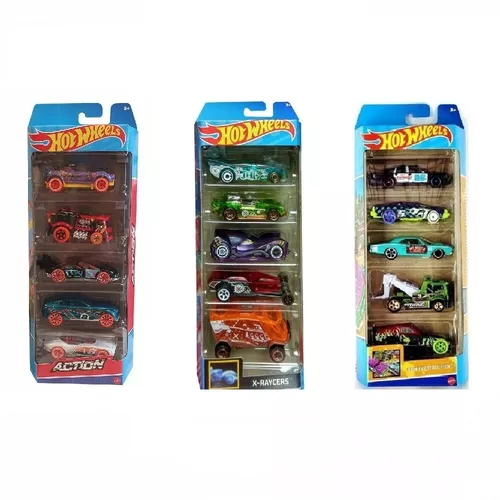 Carrinhos Hot Wheels Com 5 Unidades (Sortido) - Mattel em Promoção