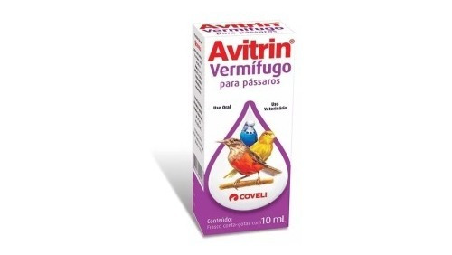 Avitrin Vermífugo Para Pássaros 10ml Coveli