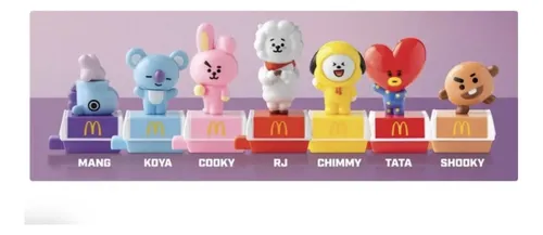 Coleção Completa Bt21 Mcdonalds Banda Coreana Bts Mc Donalds