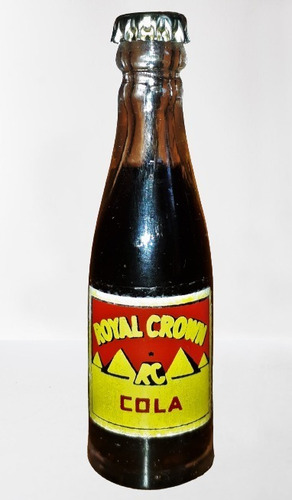 Botellita Infra Miniatura Royal Crown Cola Cerrada 1970  