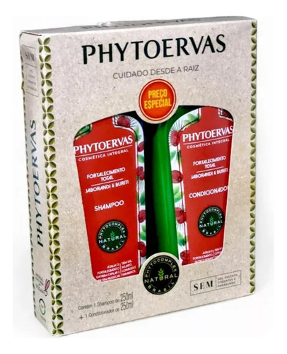 Kit Phytoervas Fortalecimento Total Shampoo + Cond 250m
