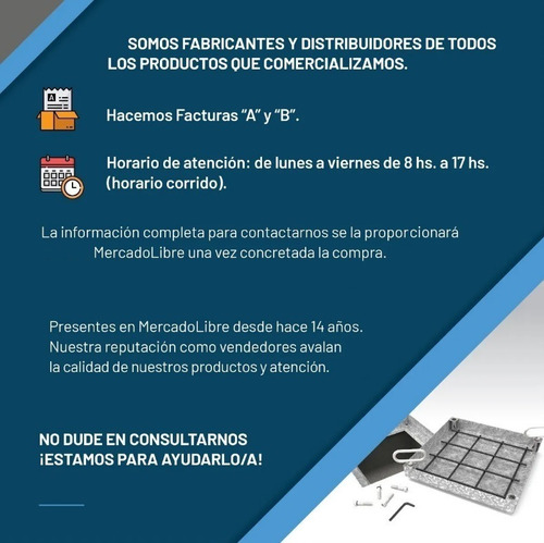 Tapa De Inspección Poliéster Tanques De Hormigón 60 X 40 Cm