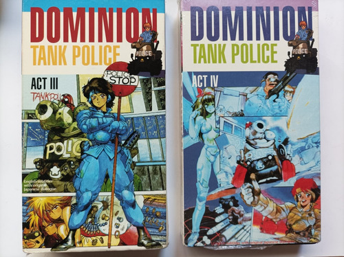 Dominion:tank Police X Dos Vhs Ntcs En Ingles
