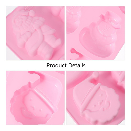 Moldes De Pastel De Navidad Hemoton 2pcs De Silicona Santa Y