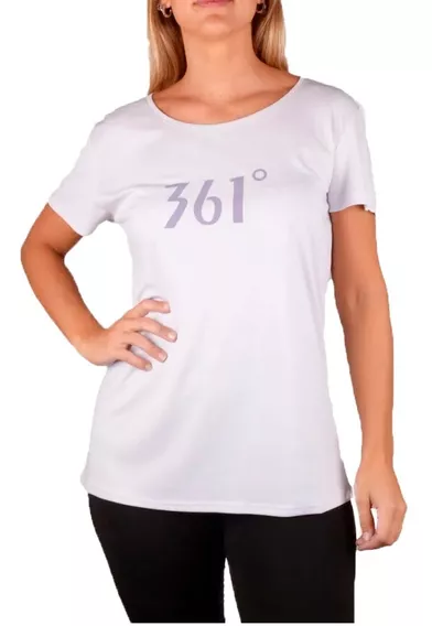 361° Remera Running Mujer Classic Women Lavanda Ras