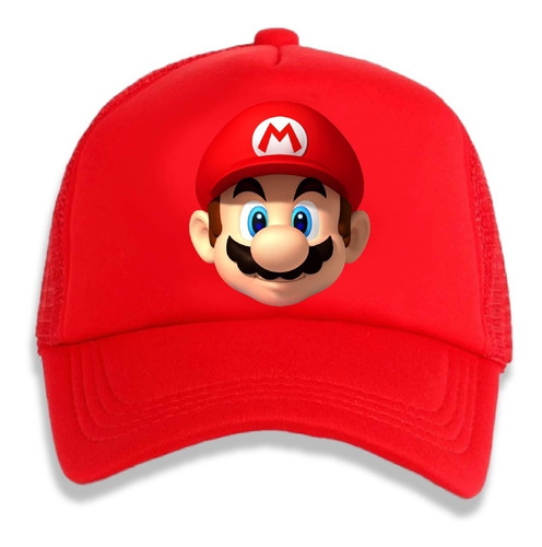 Jockey Gorro Niños Mario Bros Cara Regalo Navidad