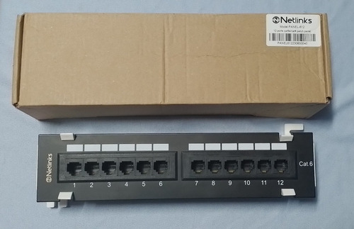 Patch Panel Cat. 6 De 12 Puertos De Pared