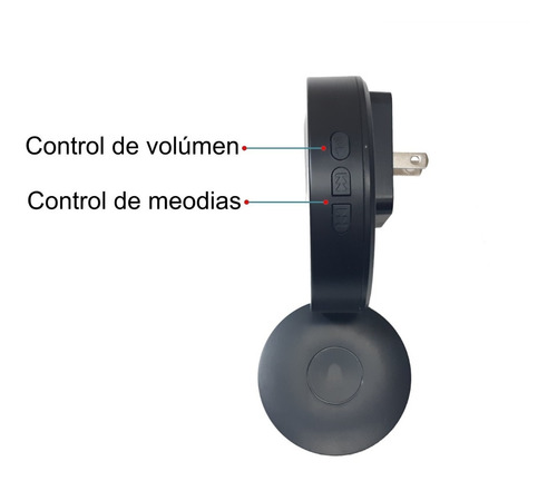Imagen 4 de 6 de Timbre Inalambrico Impermeable Autónomo. No Requiere Pila.
