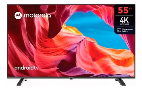 Smart Tv Motorola Mt55g22 55'' 4k Uhd Hdr Android Tv 