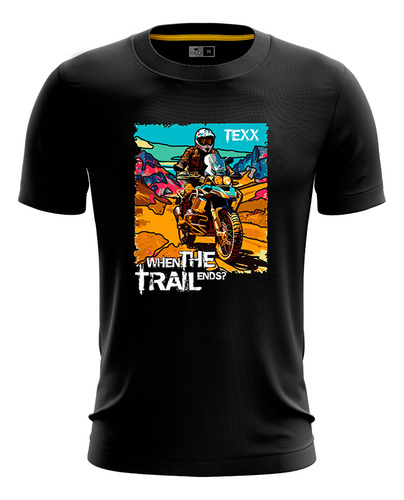 Camiseta Moto Texx Road Preta Big Trail