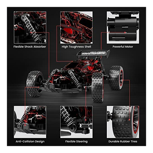 Juguete A Control Remoto Tecnock Buggy Rojo1
