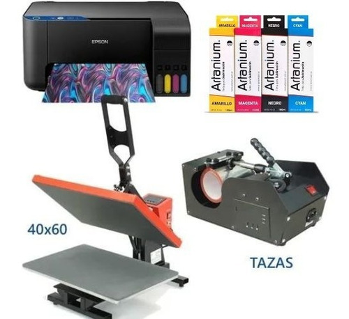 Estampadora Para Sublimacion 40x60 + Est Taza + Impresora A4