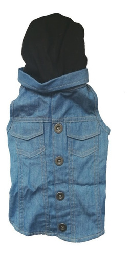 Chaleco Casual Mezclilla Para Perro Raza Chica