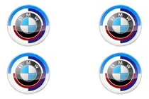 Comprar 4 Tapas Centrales Para Rueda Llanta Logo Bmw 50 Aniversario