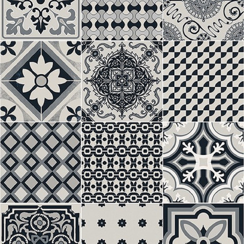 Ceramica Alberdi Marrakech Negro 37,5x75 Satinado 1° Calidad