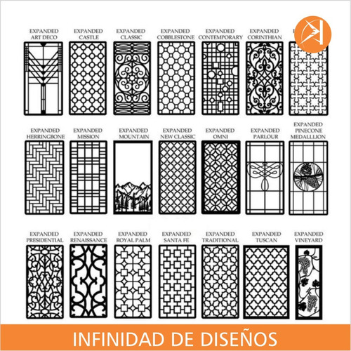 Imagen 2 de 9 de Chapa Decorativa 1,20x0,60 Mts. Muchos Diseños - Cnc
