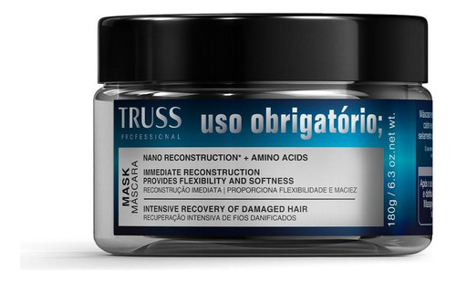 Truss Uso Obrigatório Kit Shampoo Condicionador E Máscara
