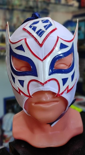 Máscara Semi Profesional Volador Jr. Capitan America Blanco 