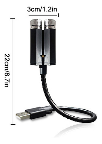 Luz Usb Star Para Coche, Música Para Coche, Control De Voz,