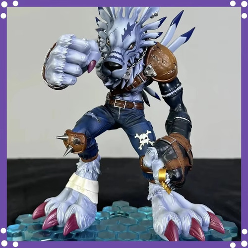 Figura De Anime Garurumon De Digimon Adventure, Modelo Giant