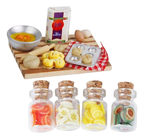 Botella De Accesorios De Cocina En Miniatura De Casa De