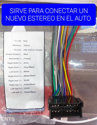 Arnes Conectar Estereo Kia Spectra Años 2004 Al 2006