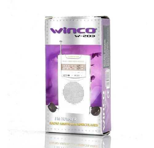 Radio Winco W203 203 analógico portátil color gris
