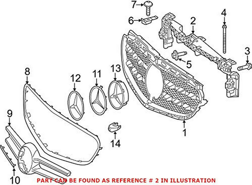 Rejillas Frontales De Rad Soporte De Rejilla Oem Original Pa