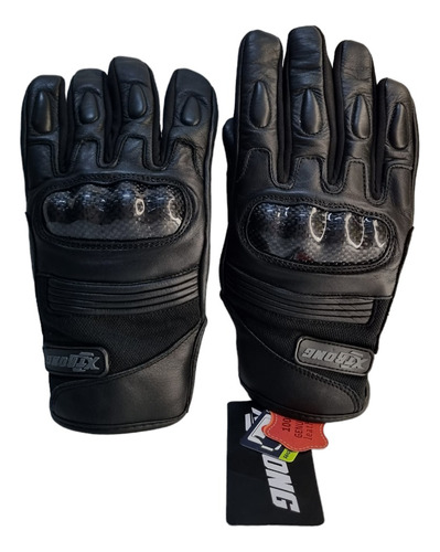 Guantes Protección En Cuero Tipo Fibra De Carbono