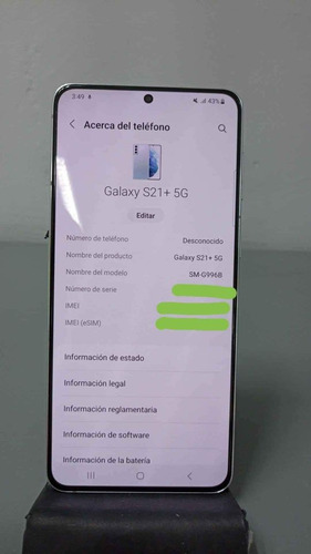 Samsung Galaxy S21+ 5g 128 Gb Phantom Silver 8 Gb Ram Bypass