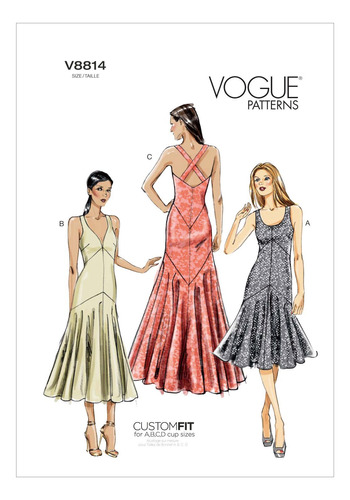 Vogue Patterns Vestido Mujer Talla