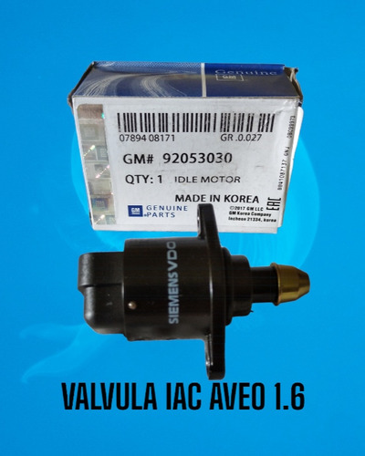 Valvula Iac Aveo 1.6 (gm)