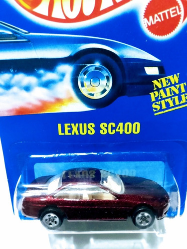 Carrito Hot Wheels Lexus Sc400 Ed 1991 Escala 1:64