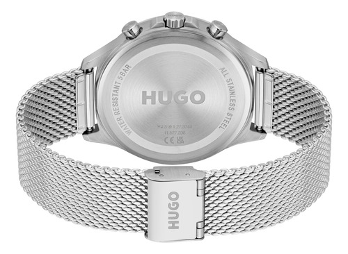 Hugo Reloj Hombre 43 Mm Multifunción Mesh 1530409 Plata
