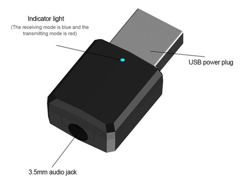 Convertidor 2 En 1 Bluetooth V5.0 Inalámbrico 10m Para
