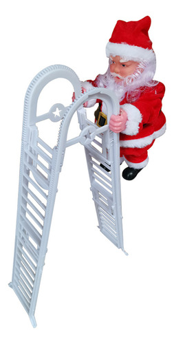 Juguete Eléctrico De Papá Noel Para Escalar Con Escalera