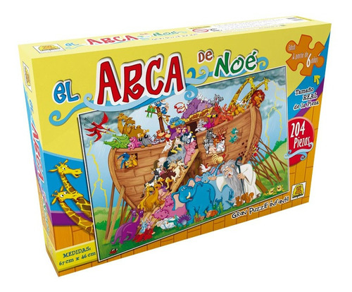 Puzzle El Arca De Noe  204 Piezas Rompecabezas 