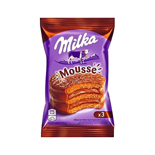 Milka Alfajor Mousse De Chocolate Importado 55g