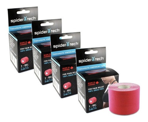 4 Tape Kinesiologico Spidertech® 5 Cm X 5 Mt.