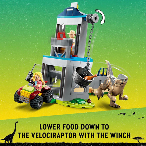 Lego Jurassic Park Velociraptor Escape 76957 Aprenda A Const