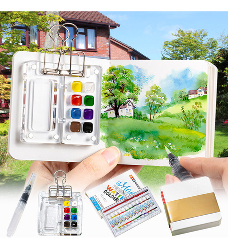 Incluye Cuaderno De Apuntes Para Dibujar Y Pintar De Viaje