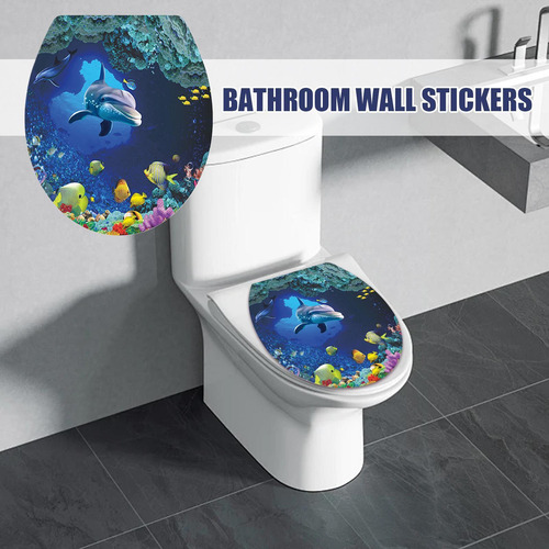 Calcomanías Autoadhesivas Para Asiento De Inodoro Para Baño